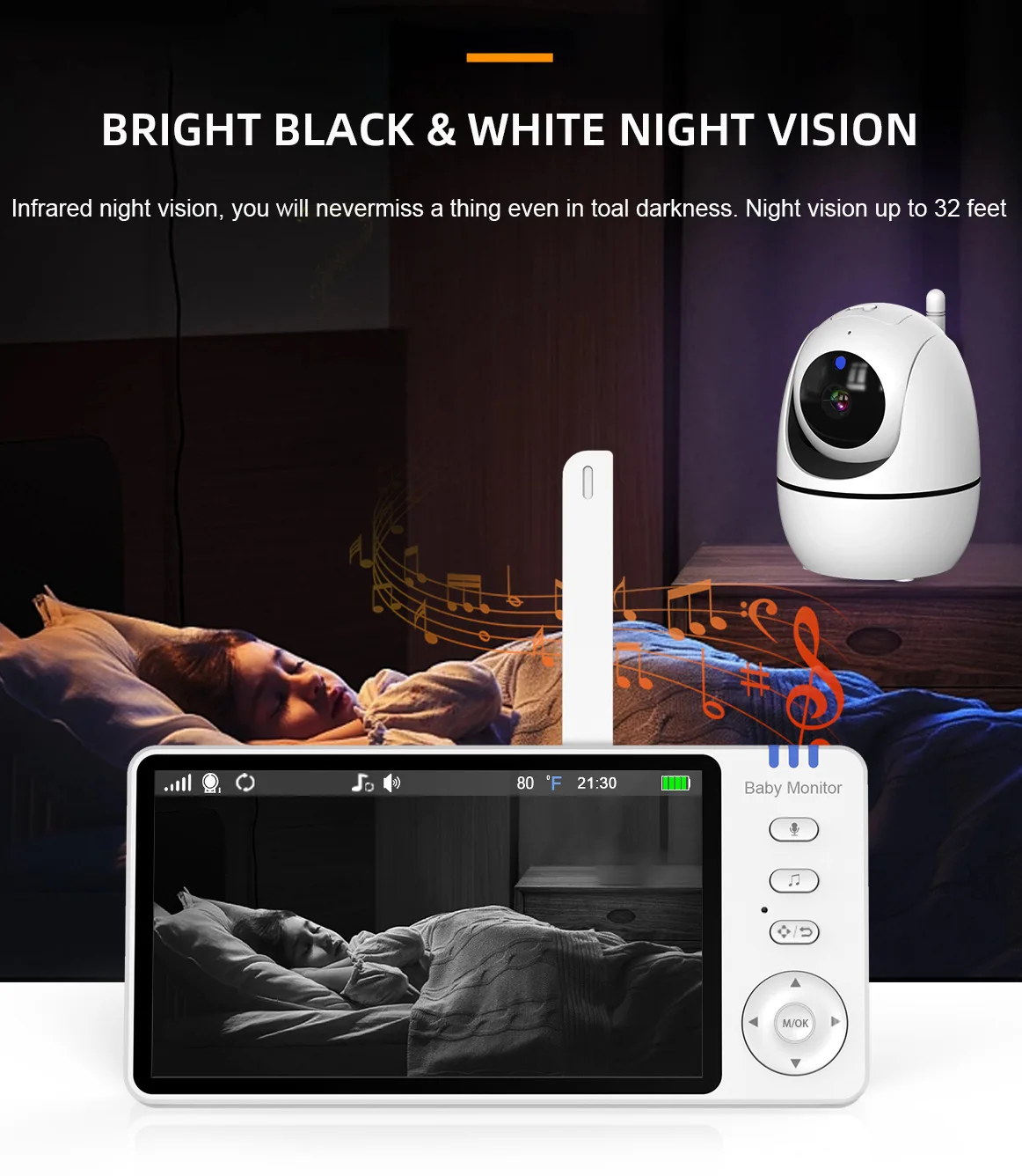 SafeView™ 5" Smart Baby Monitor
