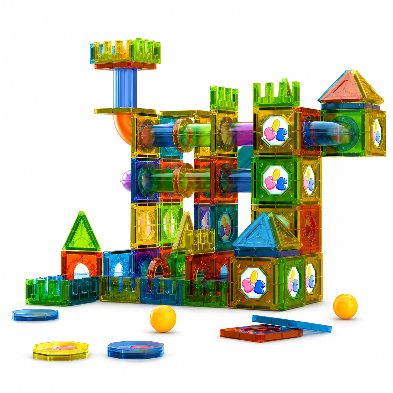 MagnaGlow Marble Run