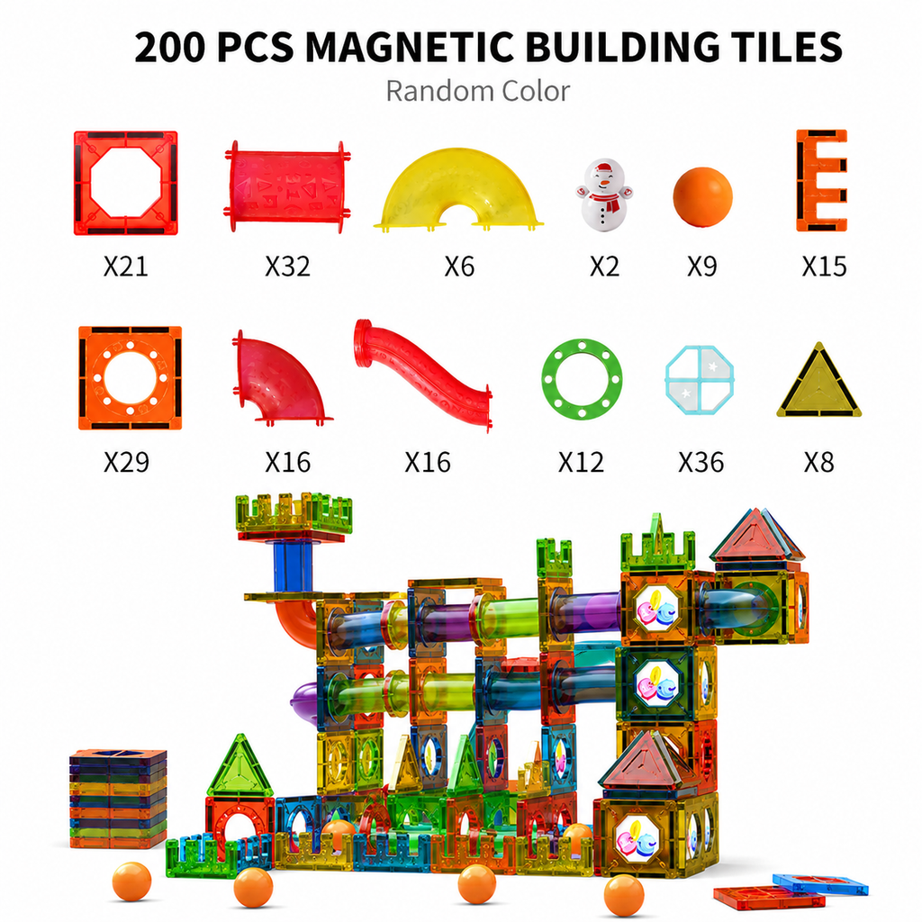 MagnaGlow Marble Run